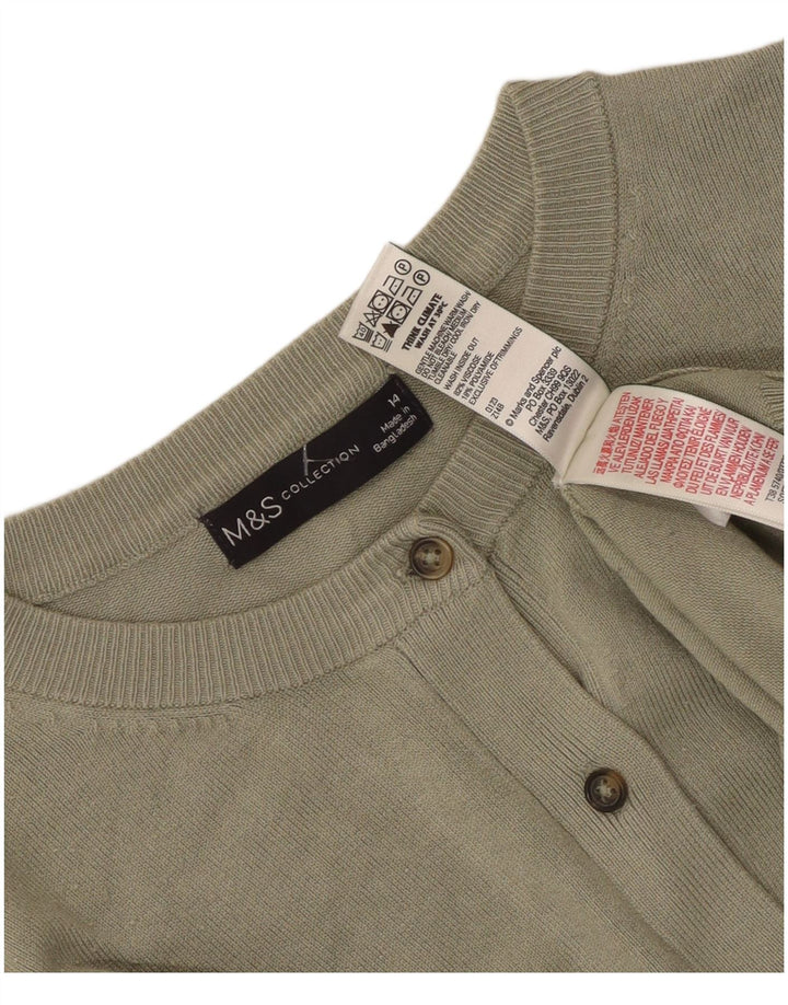 Pulover cardigan pentru femei Marks & Spencer UK 14 Medium Khaki Viscose