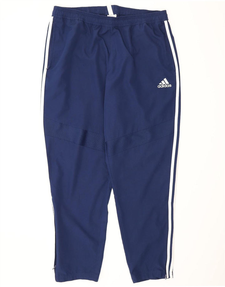 Pantaloni de trening Adidas Climalite pentru bărbați XL poliester bleumarin