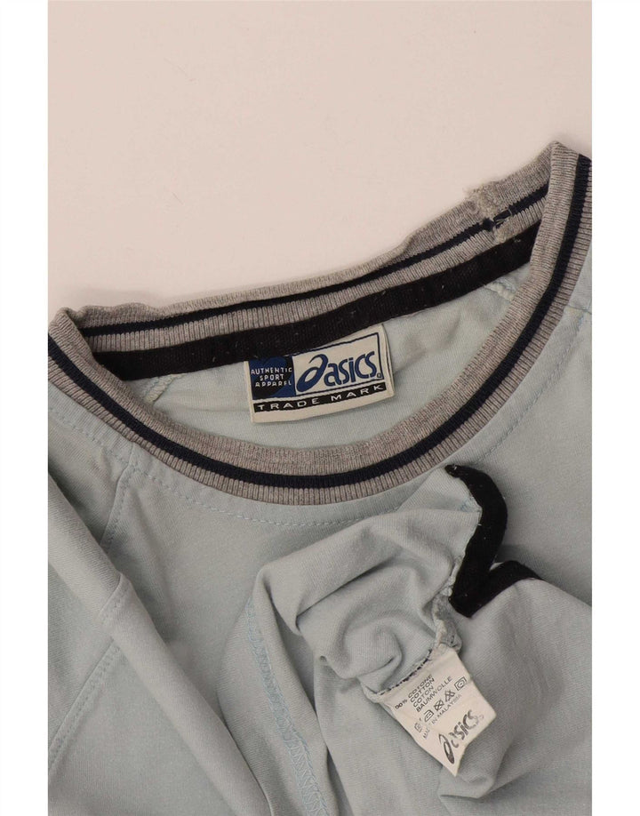 Tricou Asics pentru bărbați Top mic din bumbac cu dungi albastre