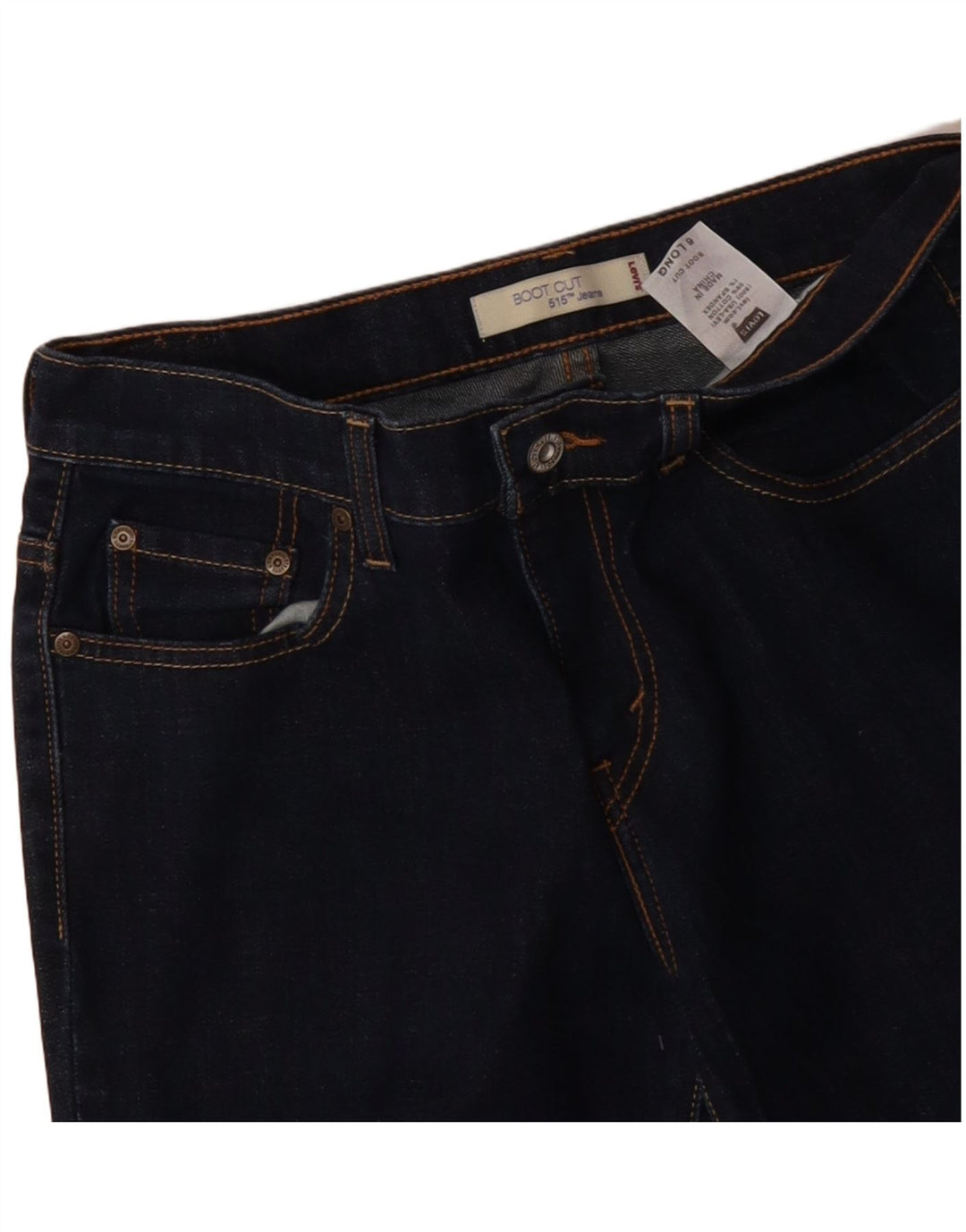 LEVI'S Blugi pentru femei 515 Bootcut US 6 Medium W30 L33 Bumbac bleumarin