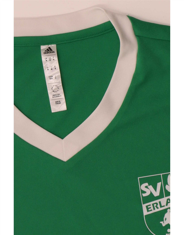 Tricou pentru bărbați Adidas Aeroready Graphic Top Poliester verde mediu