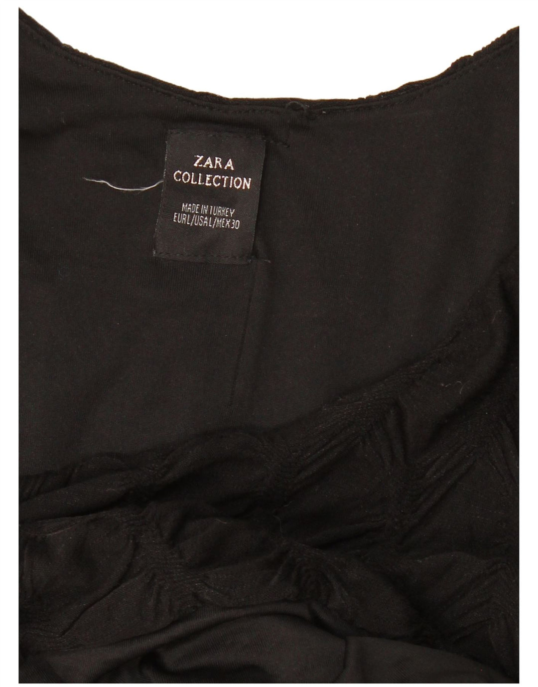 Rochie teacă cu mânecă lungă pentru femei ZARA UK 14 mare neagră