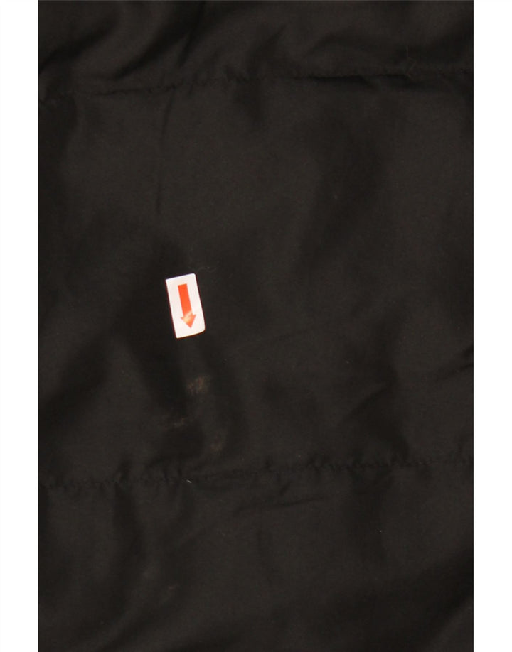 Palton căptușit cu glugă Calvin Klein pentru femei UK 10 Poliester negru mic