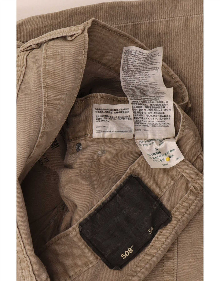 Pantaloni scurți Levi's 508 Denim W34 Large Beige Bumbac