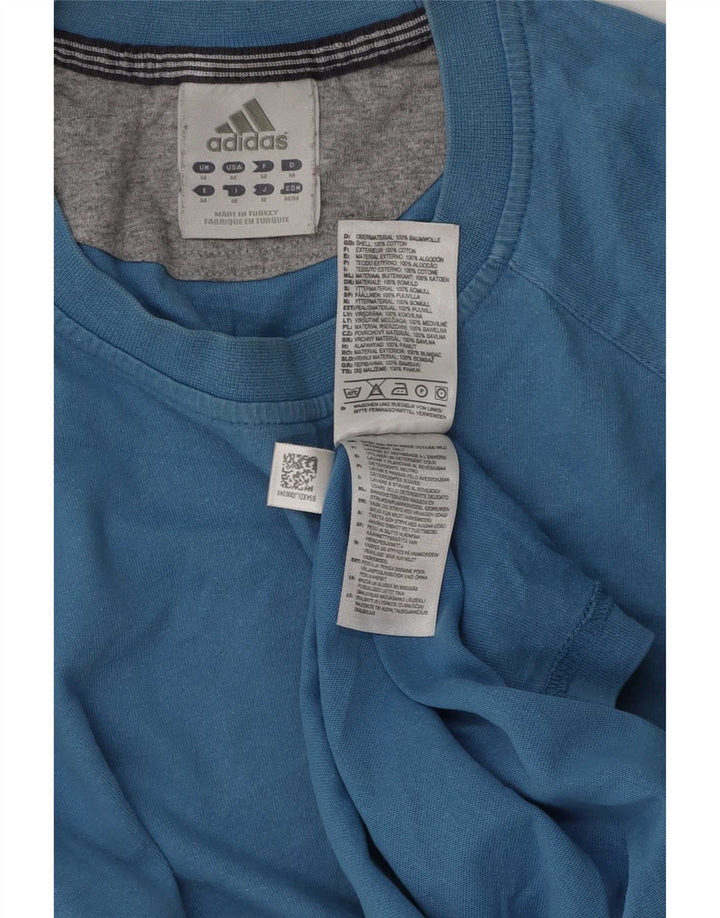 Tricou pentru bărbați Adidas Top Medium Blue Bumbac
