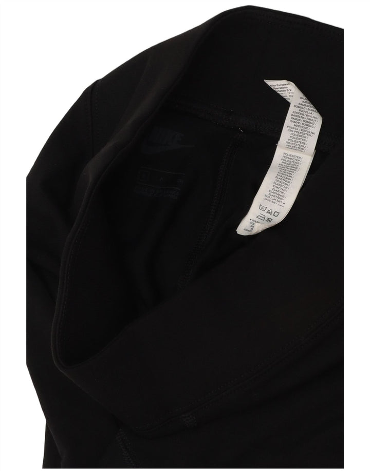 Leggings grafic NIKE pentru femei UK 10, poliester negru mic