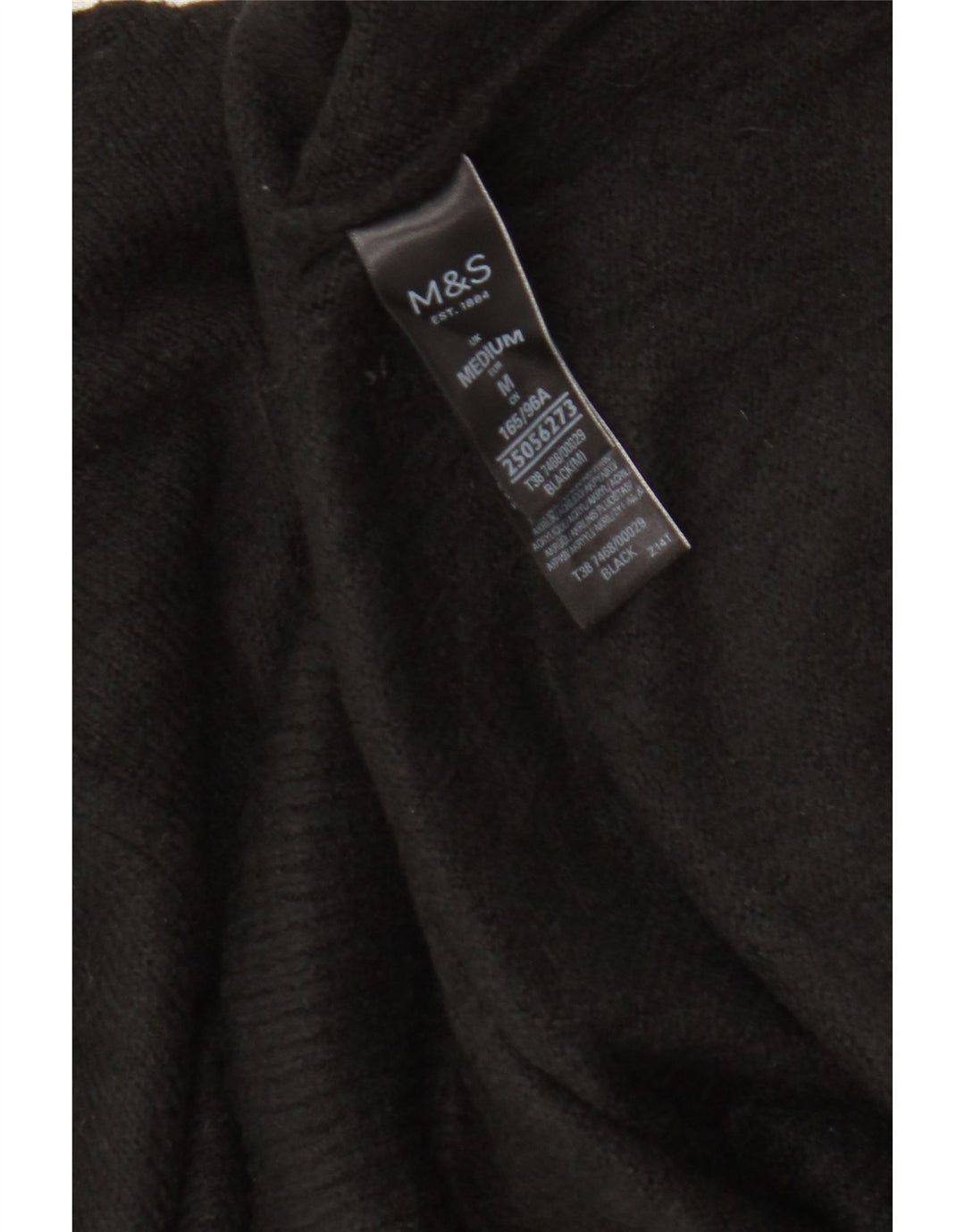 Pulover cu gât țestoasă pentru femei Marks & Spencer UK 14 Medium Negru
