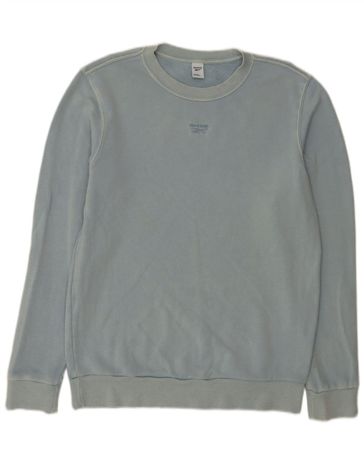 Pulover Reebok pentru femei, UK 14, bumbac albastru mediu
