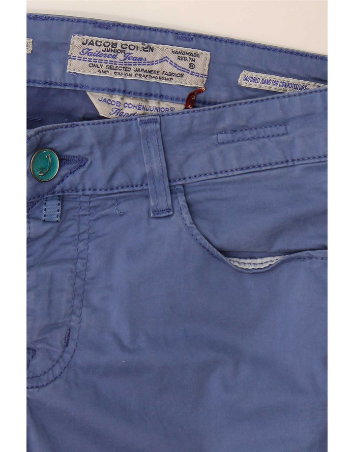 Jacob Cohen Pantaloni slim casual pentru femei W30 L31 albastru