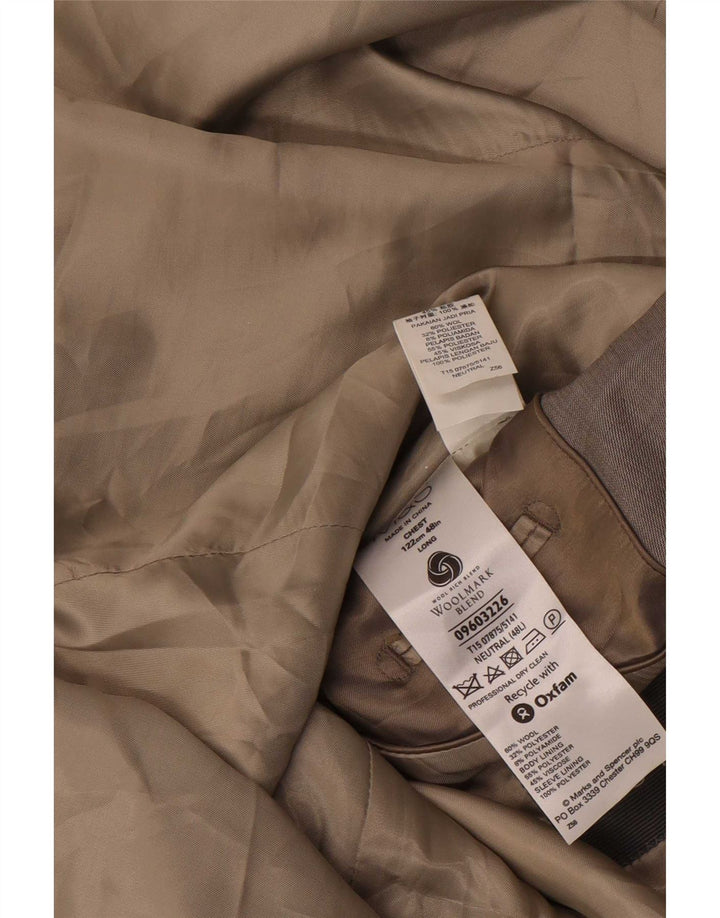 Marks & Spencer jachetă pentru bărbați cu 2 nasturi, UK 48 2XL, lână gri