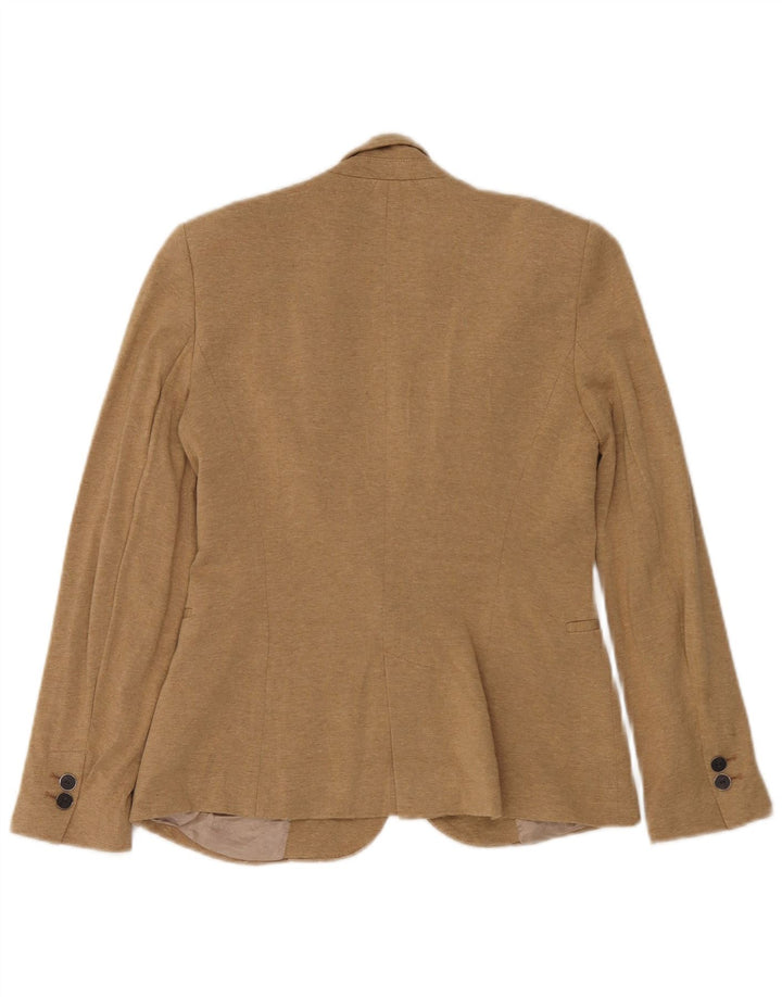 Sacou blazer pentru femei Zara, cu 1 nasture, UK 10 Mic Bej Viscoza