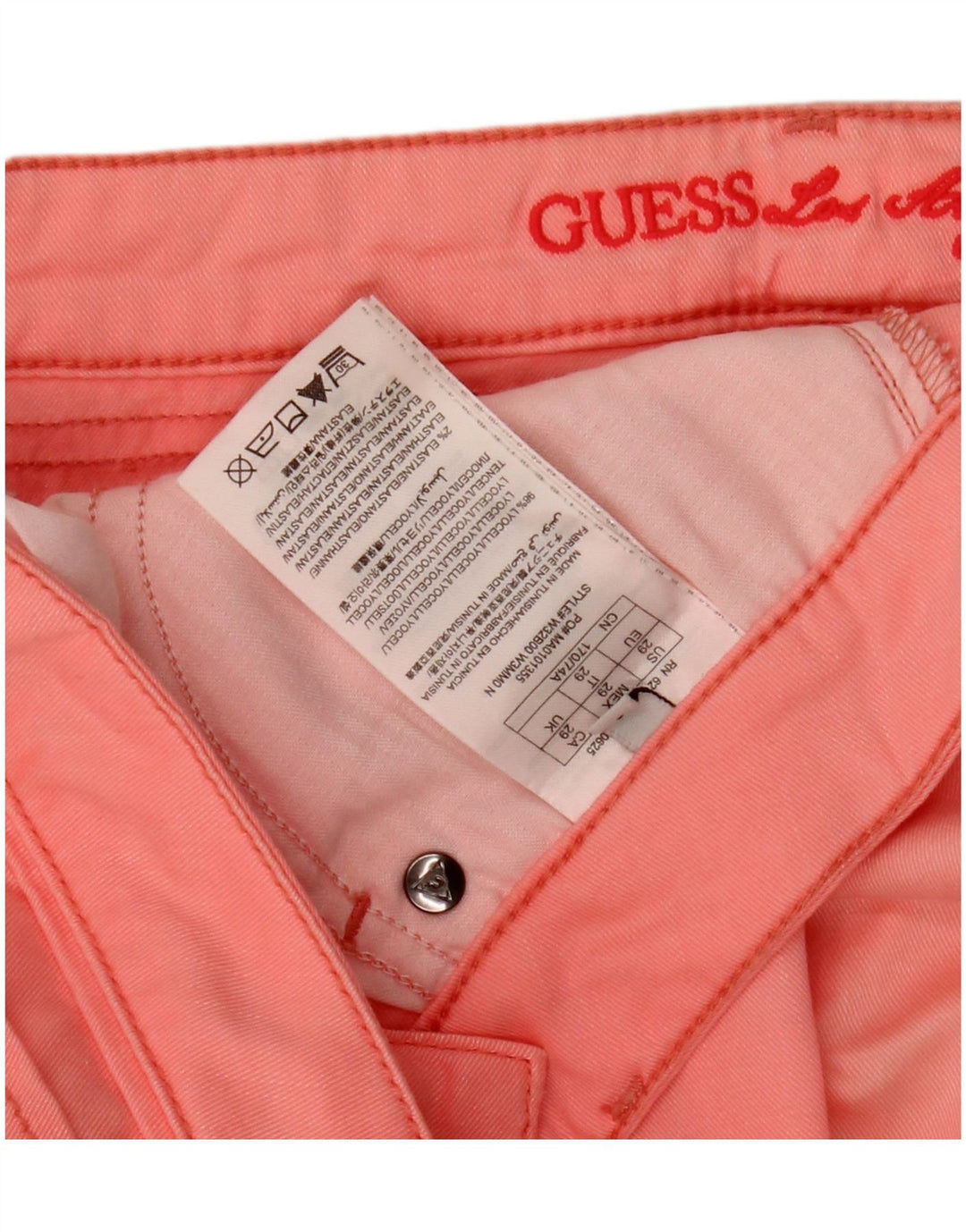 Blugi slim pentru femei Guess W29 L26 roz Lyocell