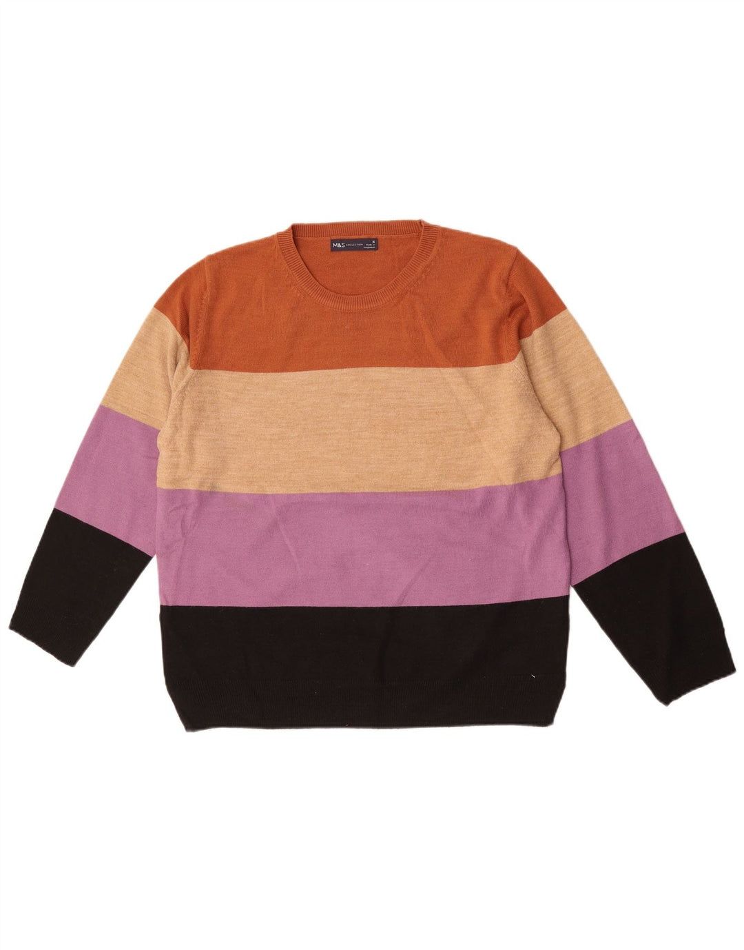 Pulover pentru femei Marks & Spencer cu decolteu triplu UK 16 mare, multicolor
