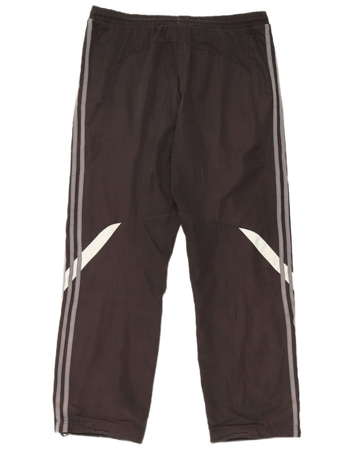Pantaloni de trening Adidas pentru bărbați, negru mediu, poliester bloc de culoare