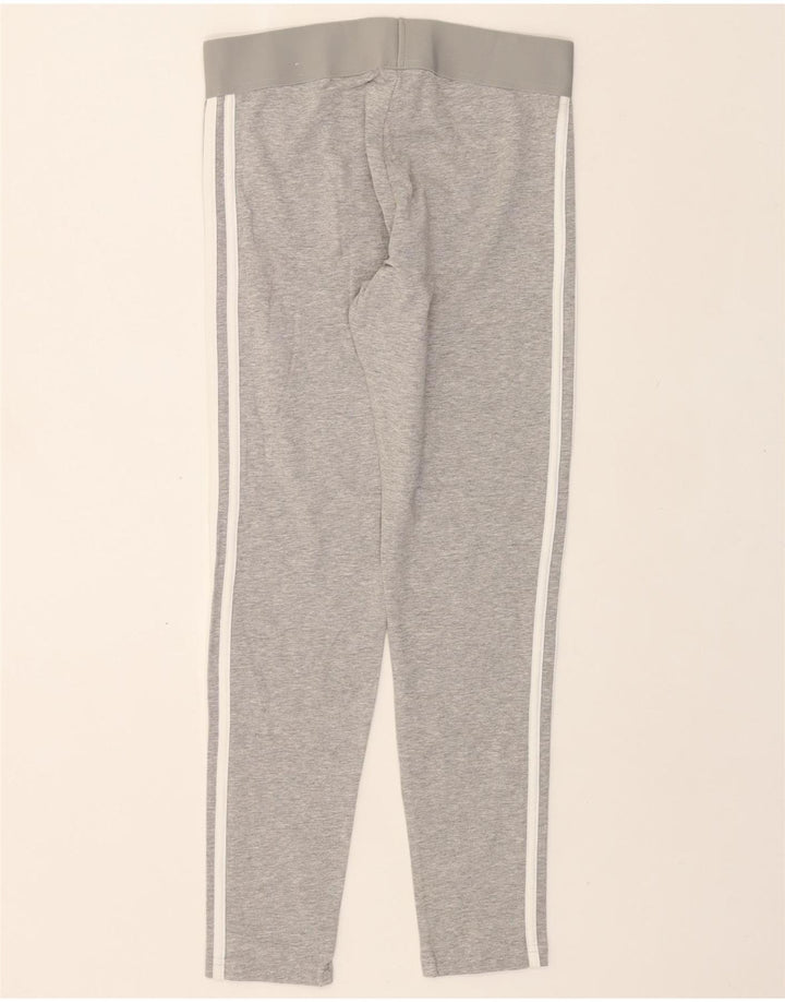 ADIDAS Womens Leggings UK 8/10 Small  Grey Cotton Vintage Adidas and Second-Hand Adidas from Messina Hembry 