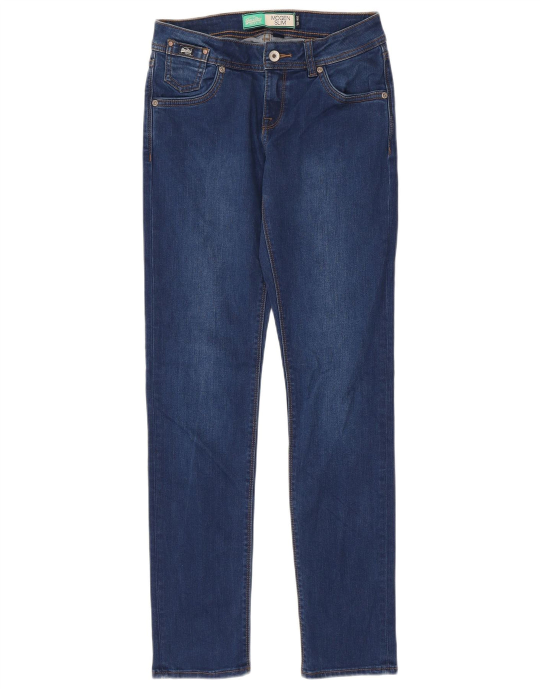 Blugi Superdry Imogen Slim pentru femei W26 L32 Bumbac albastru