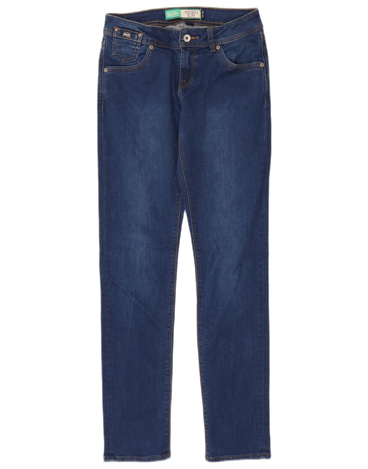 Blugi Superdry Imogen Slim pentru femei W26 L32 Bumbac albastru