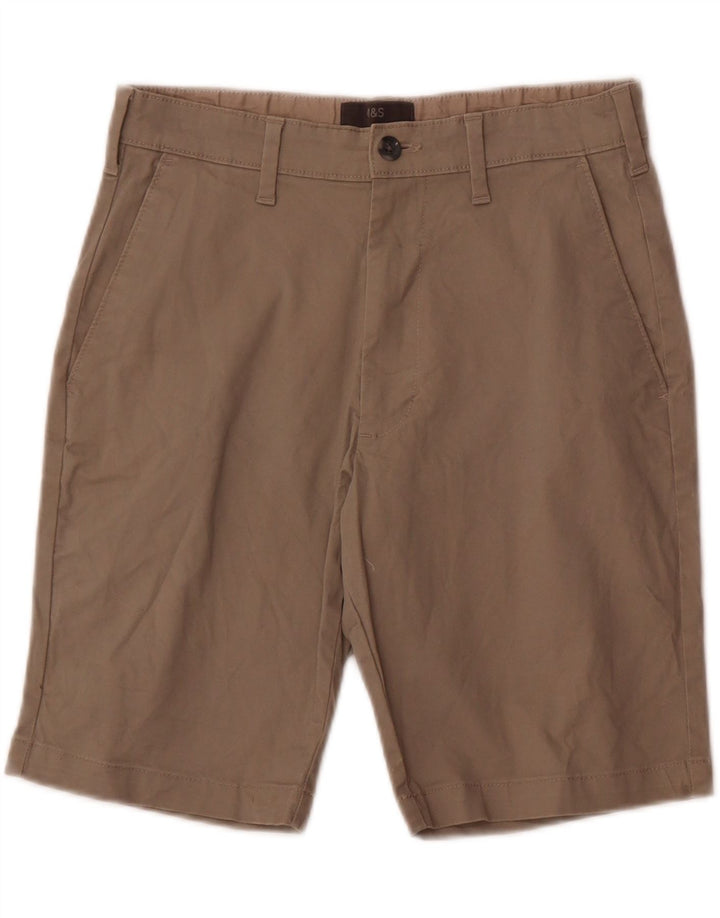 Pantaloni scurți chino pentru bărbați Marks & Spencer W30, bumbac gri mediu