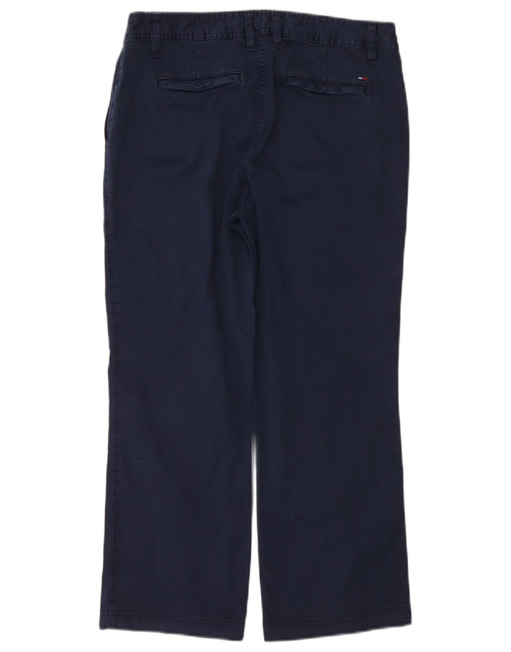 Pantaloni chino drepți pentru femei Tommy Hilfiger US 6 Medium W30 L25 Bleumarin