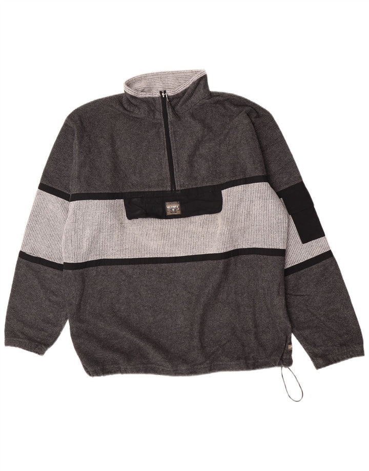 Pulover MC Kee's pentru bărbați, cu fermoar și gât, XL, poliester color bloc