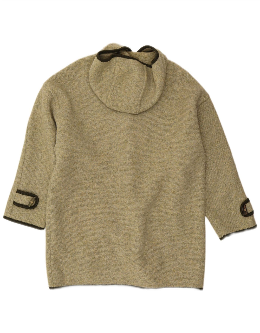 GIESSWEIN Pulover cardigan cu glugă pentru femei UK 14 Large Green Fair Isle