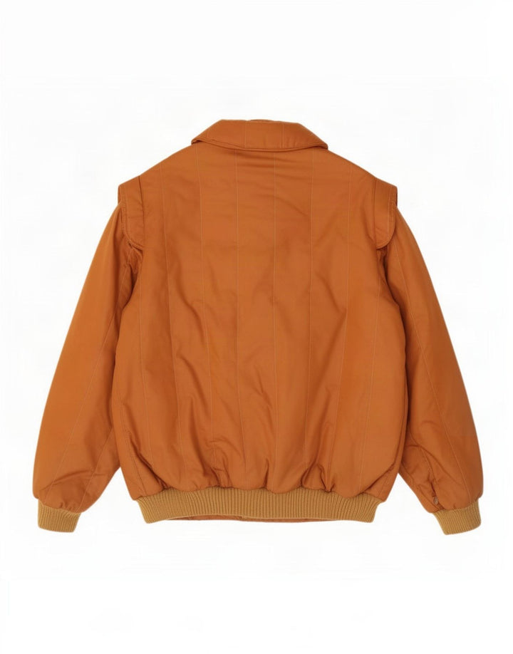 Bomber vintage pentru bărbați IT 48 Medium Brown Poliester Retro