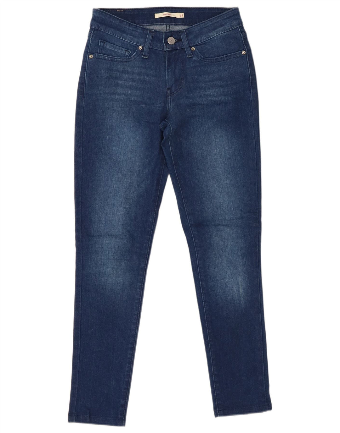 Blugi skinny 711 pentru femei LEVI'S W25 L26 bumbac albastru