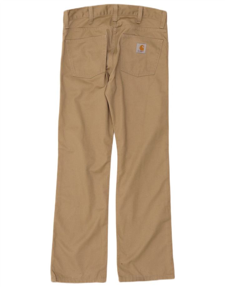 Pantaloni casual pentru bărbați CARHARTT Bootcut W32 L34 poliester bej