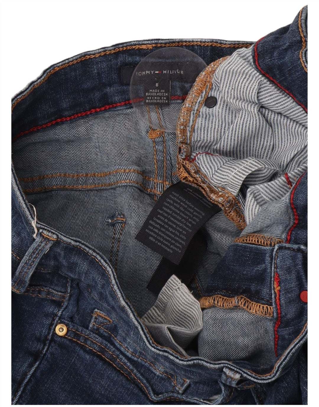 Blugi slim pentru femei Tommy Hilfiger US 8 Medium W30 L27 Bumbac albastru