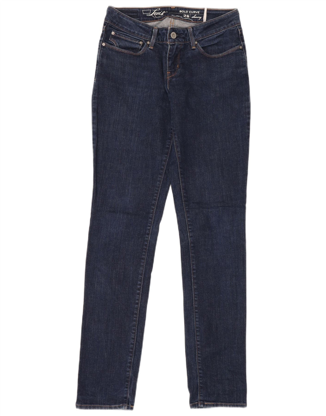 Blugi skinny pentru damă LEVI'S Bold Curve W28 L34 bumbac bleumarin