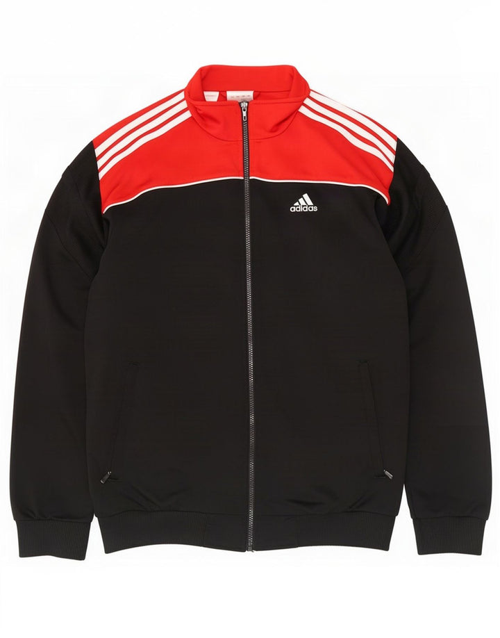 Jachetă de trening pentru băieți Adidas 15-16 ani, negru, poliester