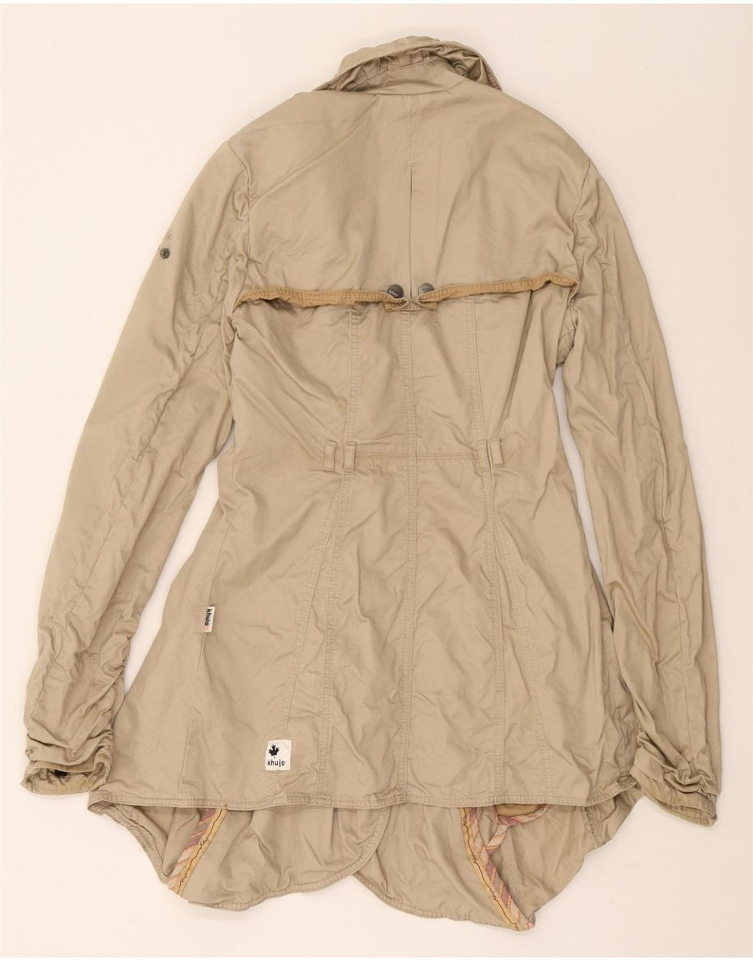 Trench pentru femei KHUJO UK 10 mic, bej, bumbac