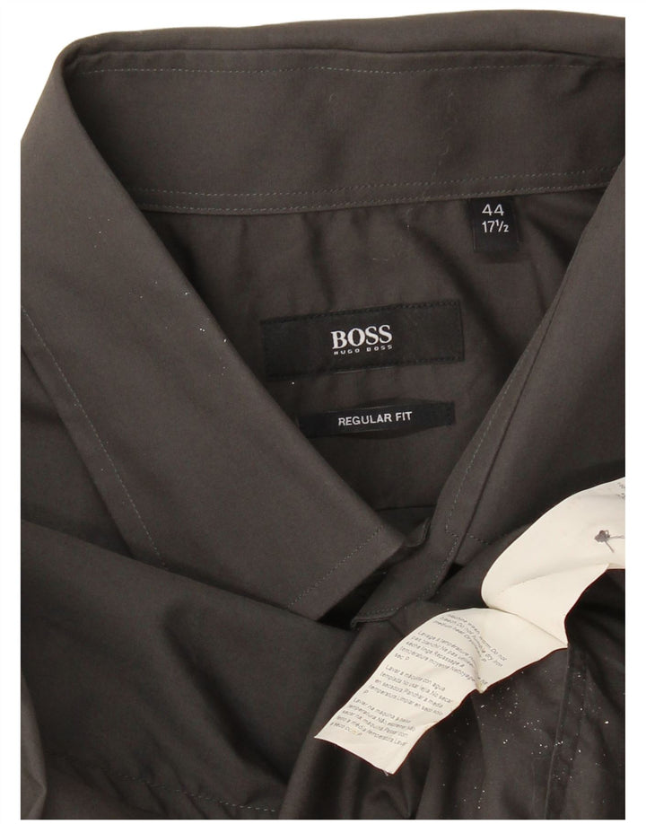 Cămașă pentru bărbați HUGO BOSS, cu o formă regulată, mărimea 44 17 1/2 XL, bumbac gri