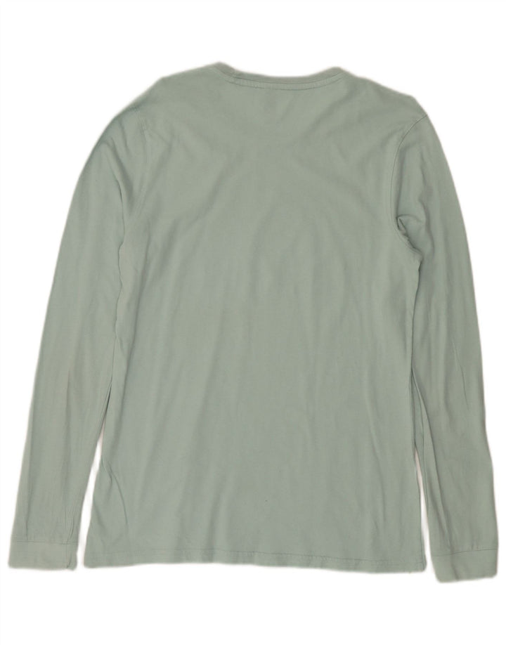 Top grafic ADIDAS pentru femei cu mânecă lungă Marea Britanie 12/14 verde mediu