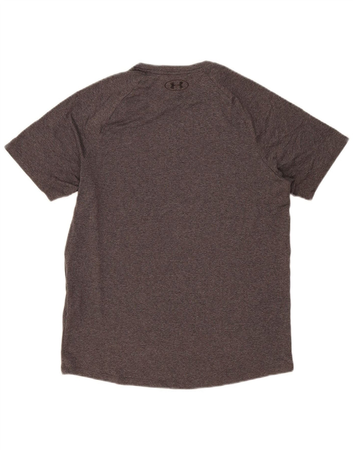 Tricou Under Armour pentru bărbați Top mic, gri, poliester pătat