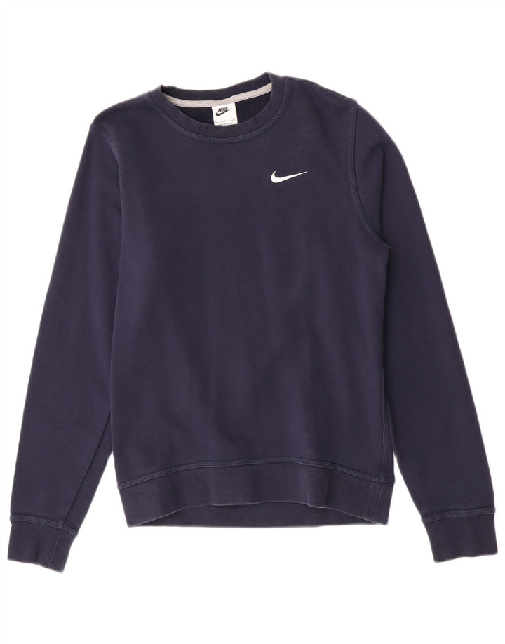 Hanorac pentru bărbați Nike Pulover mic, albastru bleumarin, bumbac