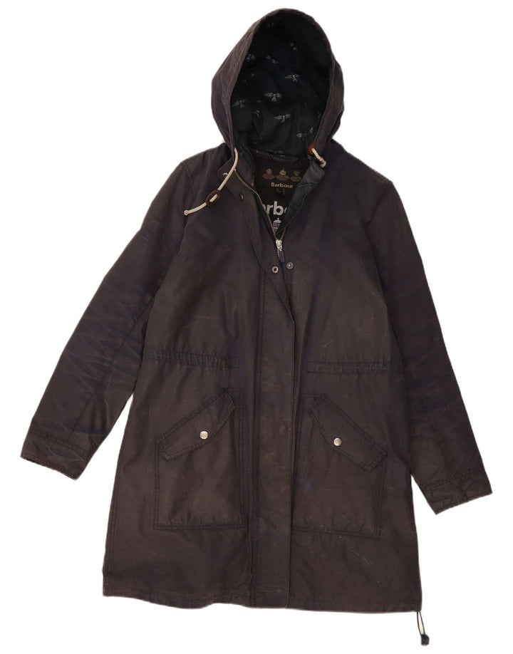 Jachetă Parka cu glugă pentru femei Barbour UK 12 Medium Bleumarin