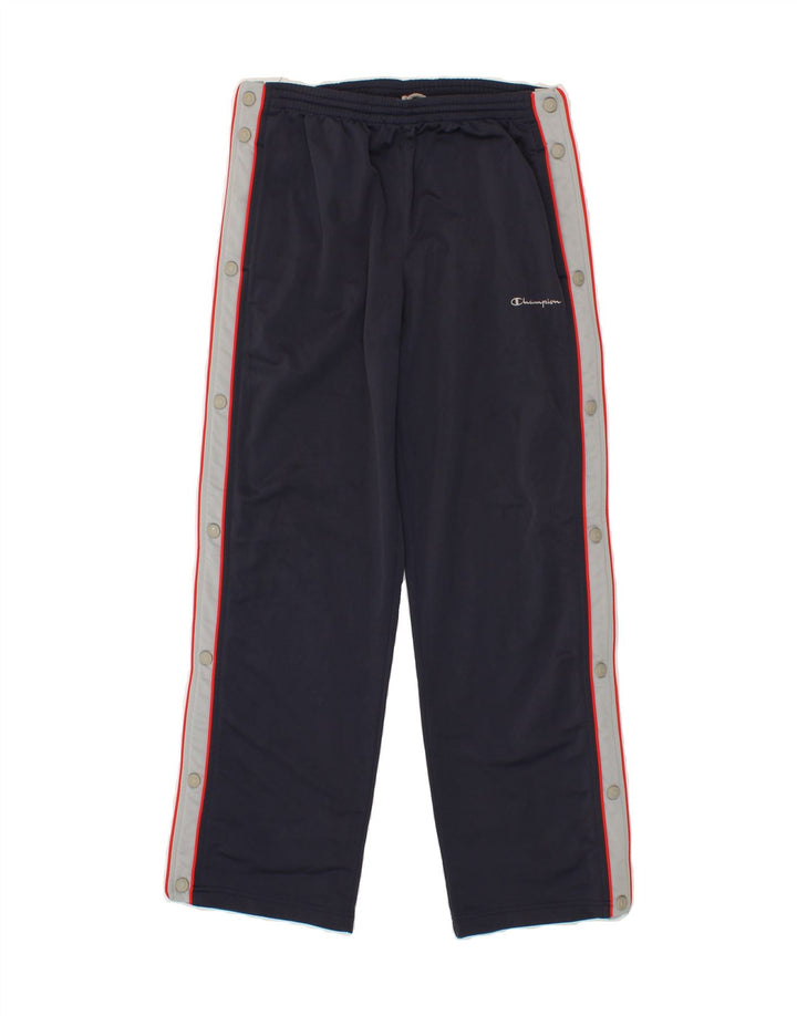 CHAMPION Boys Tracksuit Trousers 13-14 Years Navy Blue Polyester Vintage Champion and Second-Hand Champion from Messina Hembry 