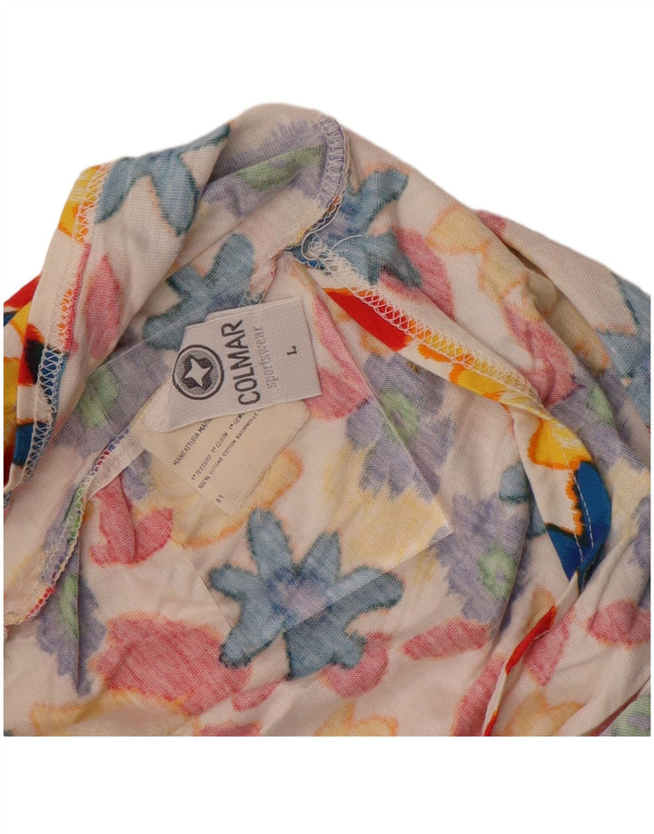 Crop Top Wrap Colmar pentru femei UK 14, mare, multicolor, bumbac floral