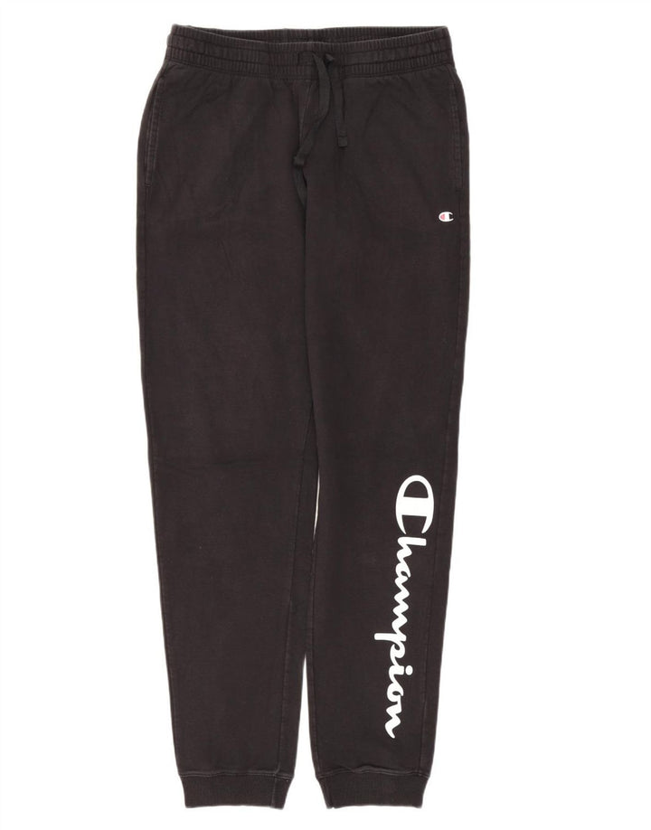 Pantaloni de trening grafic pentru femei CHAMPION Pantaloni de jogging UK 14 Medium Black