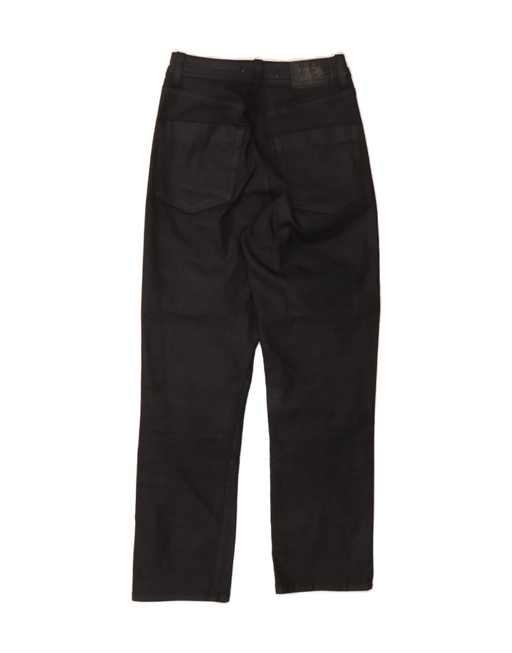 ZARA Womens Straight Jeans US 6 Medium W28 L26 Black Vintage Zara and Second-Hand Zara from Messina Hembry 