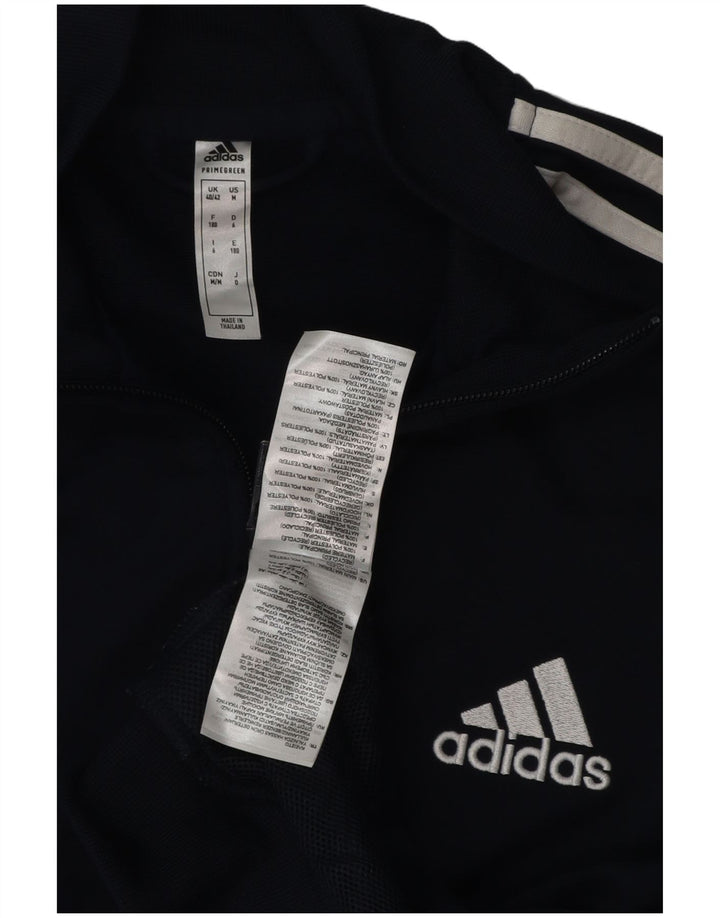 Jachetă de trening Adidas pentru bărbați Marea Britanie 40/42 Poliester mediu albastru bleumarin
