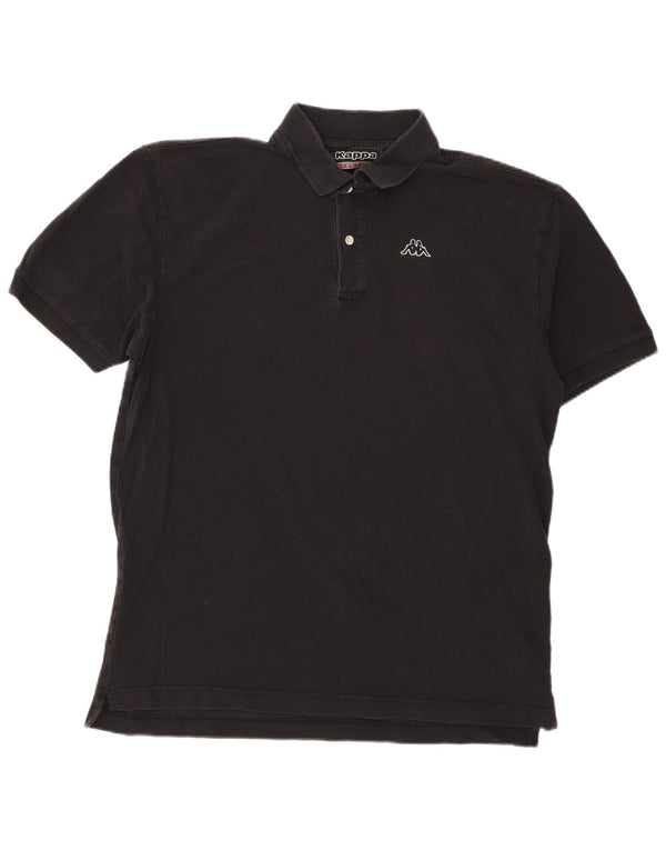 Cămașă polo pentru bărbați Kappa 2XL bumbac negru
