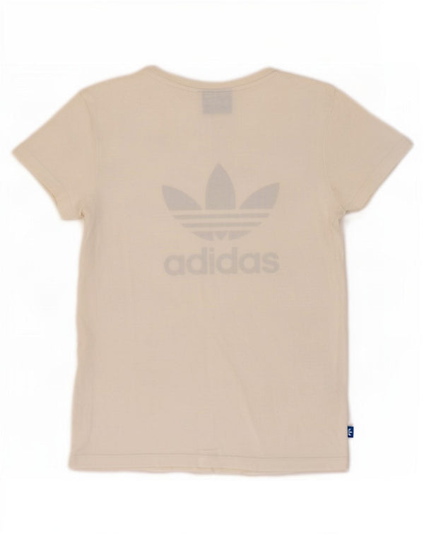 Tricou grafic Adidas pentru femei Top UK 8 Small White Bumbac