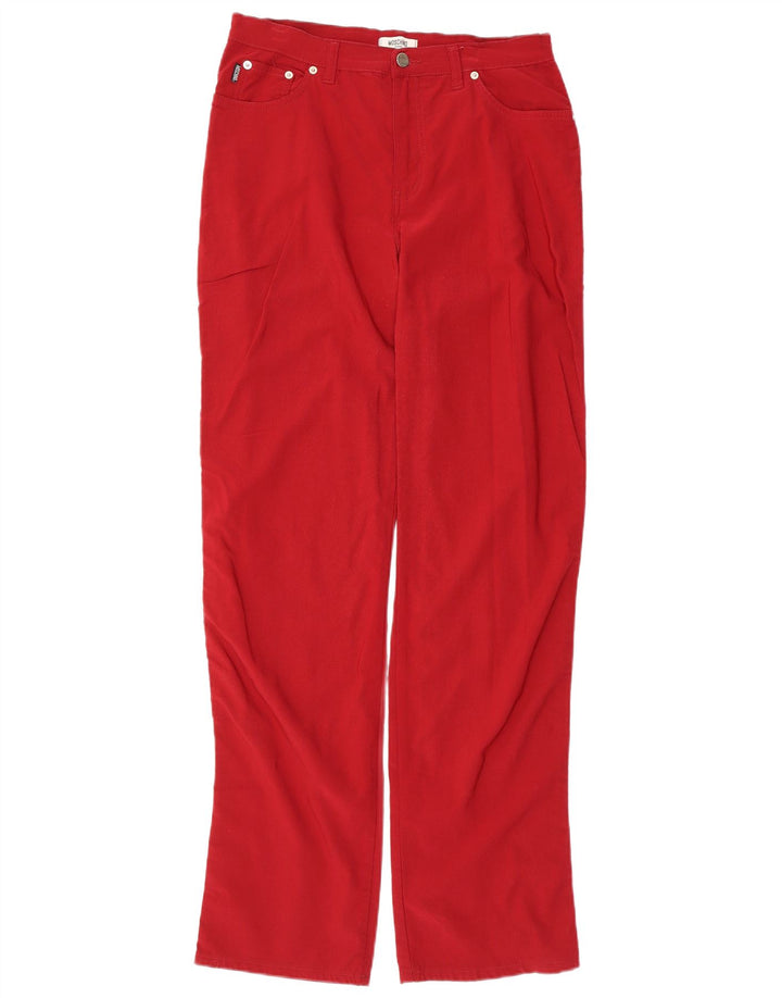 Pantaloni casual drepti pentru bărbați Moschino W33 L33 roșii