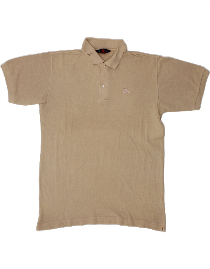KAPPA Mens Polo Shirt Large Beige Cotton Vintage Kappa and Second-Hand Kappa from Messina Hembry 