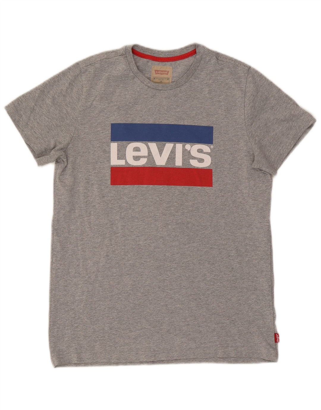 Tricou cu grafică Levi's pentru băieți Top 15-16 ani, gri pete