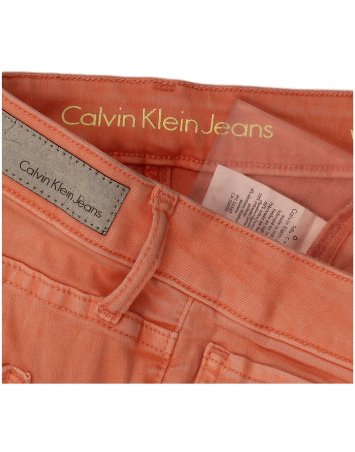 CALVIN KLEIN Blugi skinny pentru femei US 6 Medium W28 L27 Bumbac portocaliu