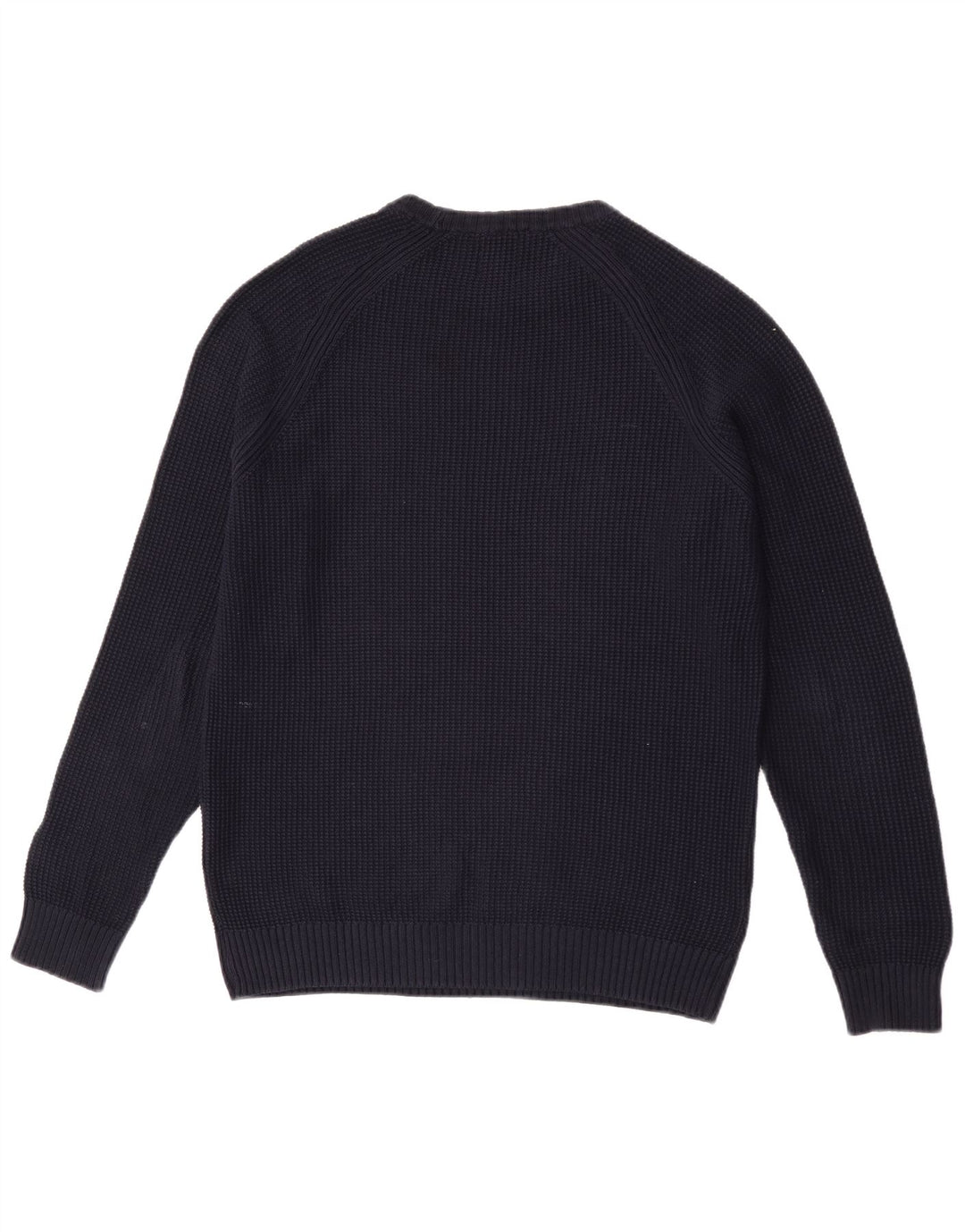Pulover pentru bărbați Zara, cu decolteu, mare, albastru bleumarin, bumbac