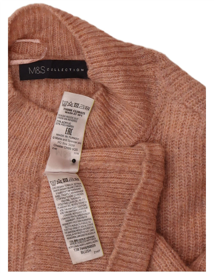 Pulover cu gât țestoasă pentru femei Marks & Spencer UK 12 Roz mediu